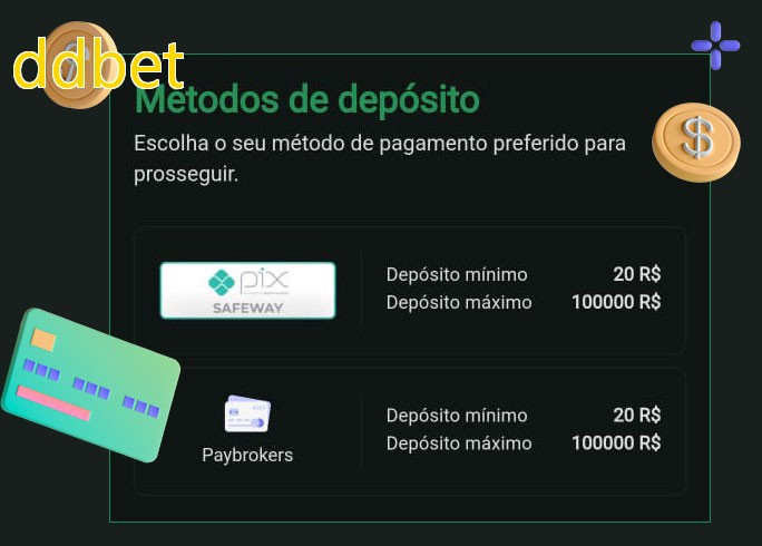 O cassino ddbetbet oferece uma grande variedade de métodos de pagamento